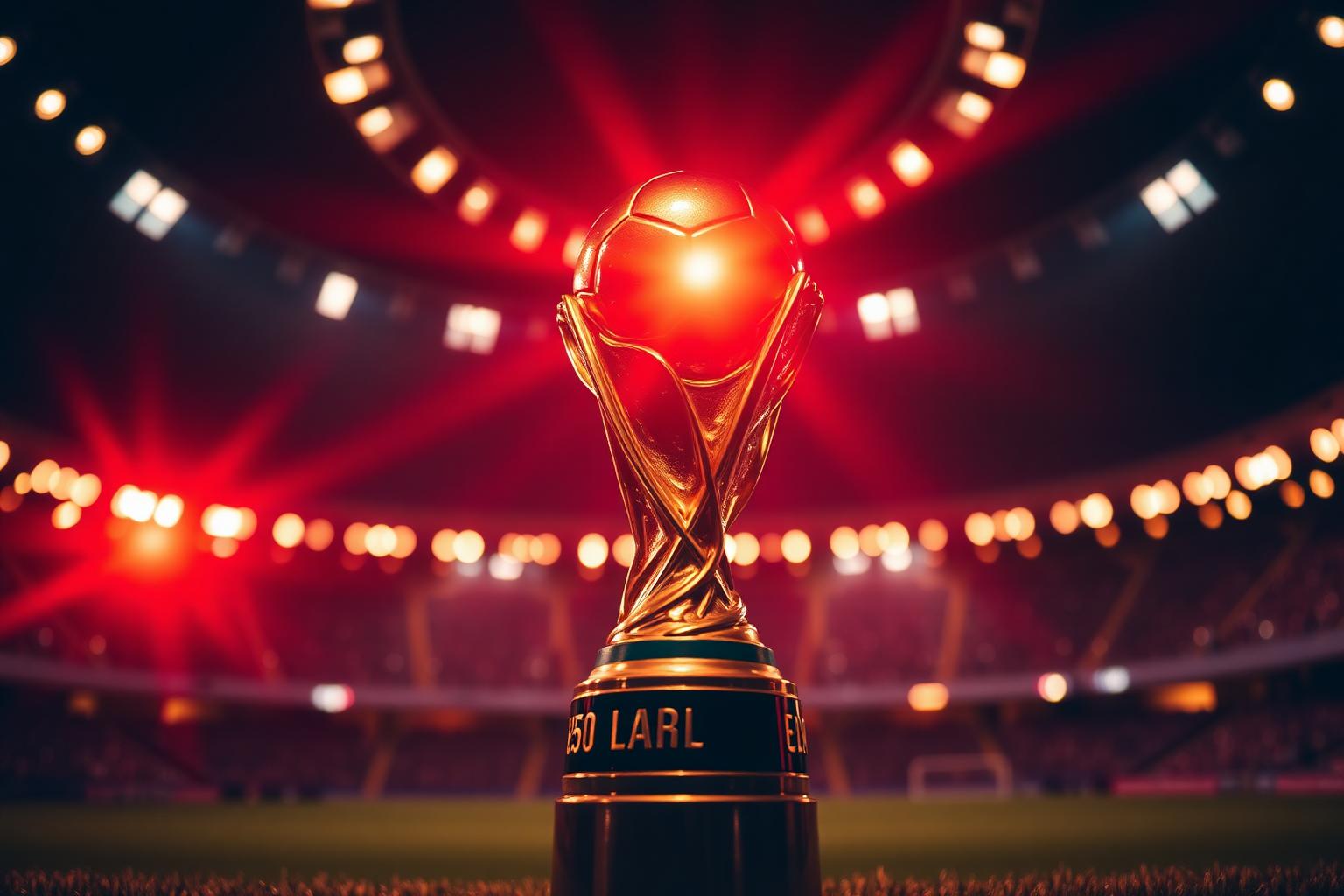 كأس العالم الذهبي تحت أضواء الملعب
